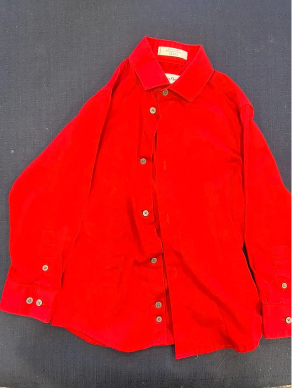 Red dress shirt boys
